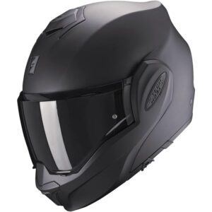 Scorpion Exo-Tech Evo Solid Casco Modular Matt Negro