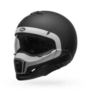 Bell Broozer Cranium Casco Modular Negro Mate/Blanco